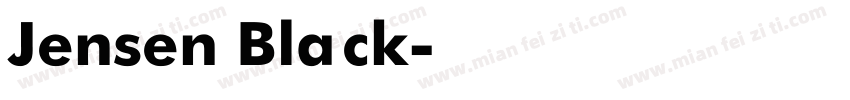 Jensen Black字体转换